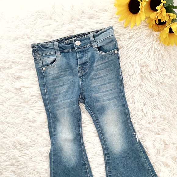 🎀 Jessica Simpson Toddler Girl Wide Leg Jeans 🎀 - Picture 1 of 4